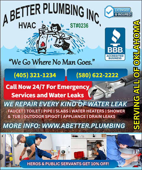 A BETTER PLUMBING, MURRAY COUNTY, OK