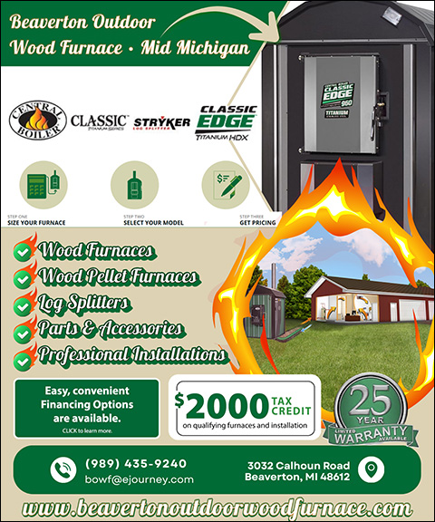 BEAVERTON OUTDOOR WOOD FURNACE, GLADWIN COUNTY, MI