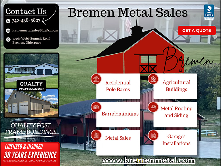 BREMEN METAL SALES, FAIRFIELD COUNTY, OH
