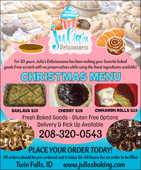 JULIA’S DELICIOUSNESS, JEROME COUNTY, ID
