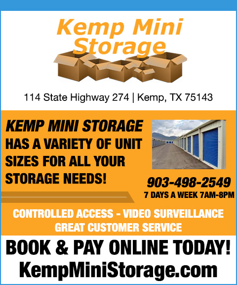 KEMP MINI STORAGE, KAUFMAN COUNTY, TX