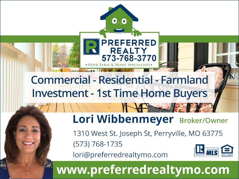 LORI WIBBENMEYER PREFERRED REALTY, PERRY COUNTY, MO