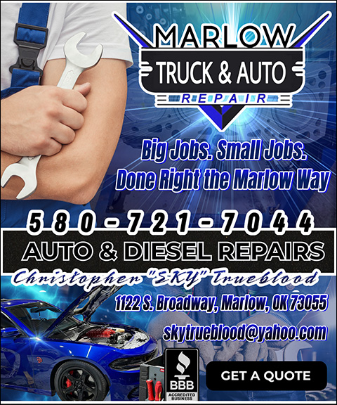 MARLOW TRUCK & AUTO REPAIR, STEPHENS COUNTY, OK
