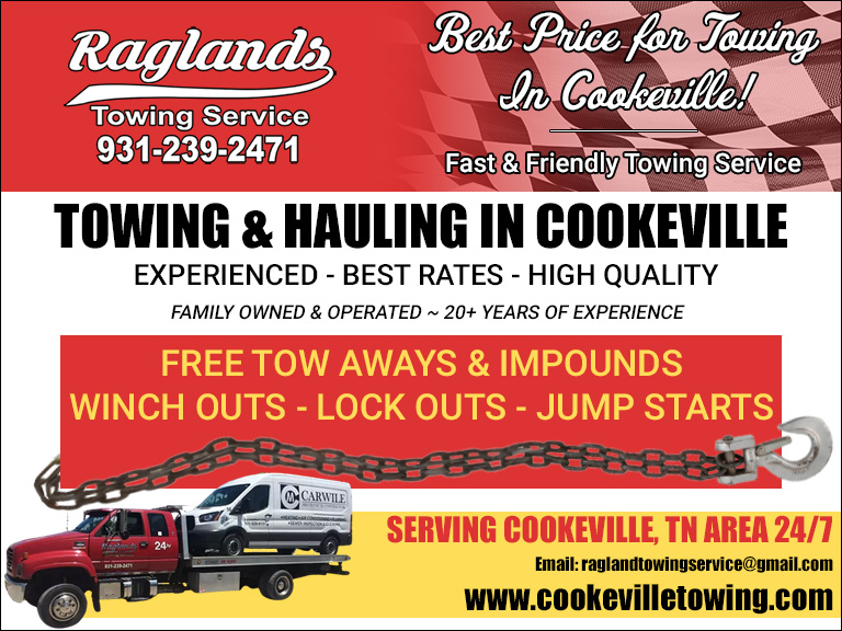 RAGLANDS TOWING SERVICE, PUTNAM COUNTY, TN