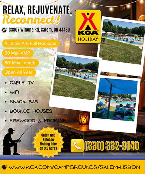 SALEM/LISBON KOA HOLIDAY, COLUMBIANA COUNTY, OH