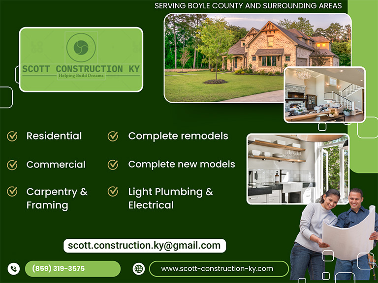 SCOTT CONSTRUCTION KY, BOYLE COUNTY, KY