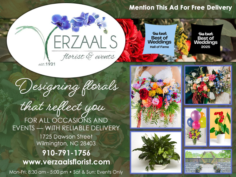 VERZAAL’S FLORIST & EVENTS, NEW HANOVER COUNTY, NC