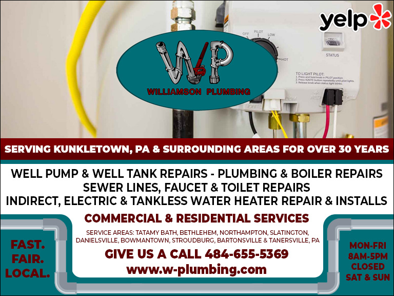 WILLIAMSON PLUMBING, MONROE COUNTY, PA