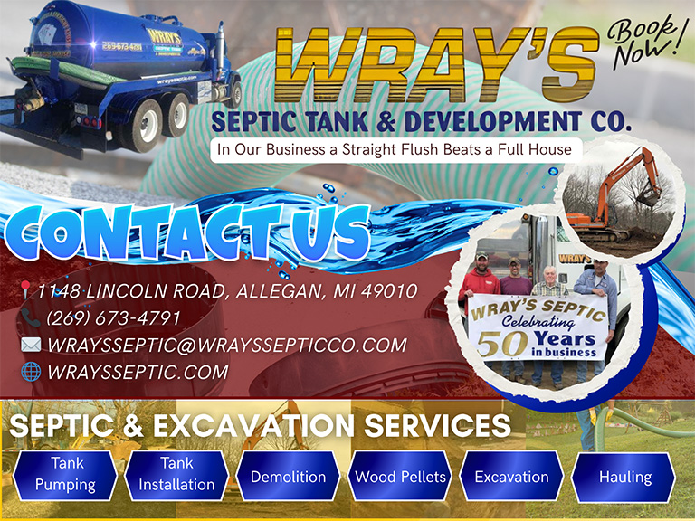WRAY’S SEPTIC TANK & DEVELOPMENT, ALLEGAN COUNTY, MI