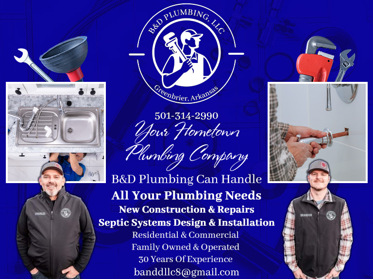 B&D PLUMBING, FAULKNER COUNTY, AR
