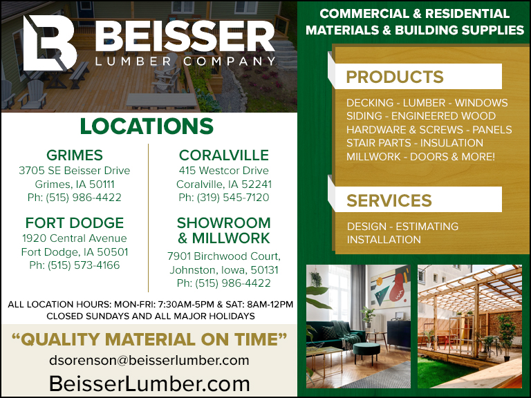 BEISSER LUMBER COMPANY, WEBSTER COUNTY, IA