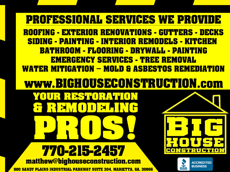BIG HOUSE CONSTRUCTION, COBB COUNTY, GA