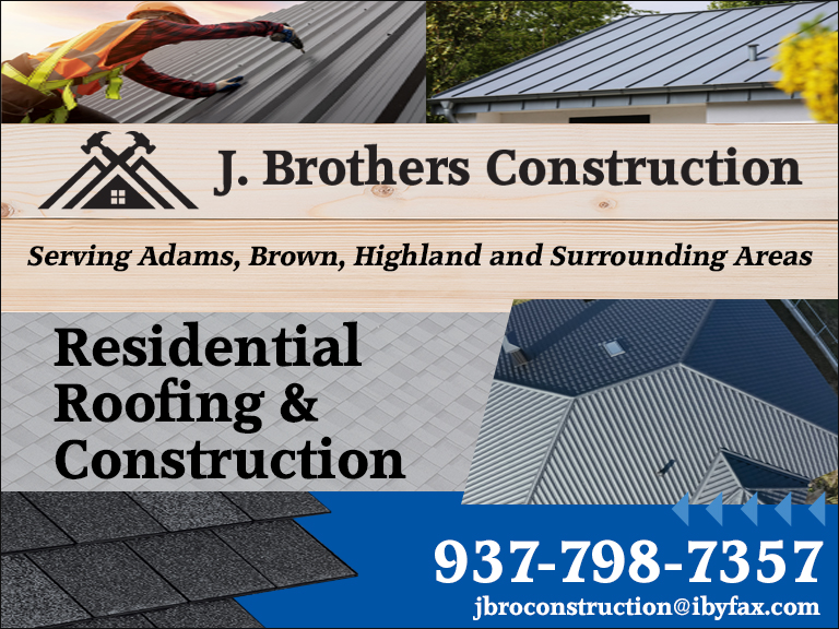J BROTHERS CONSTRUCTION, ADAMS COUNTY, OH