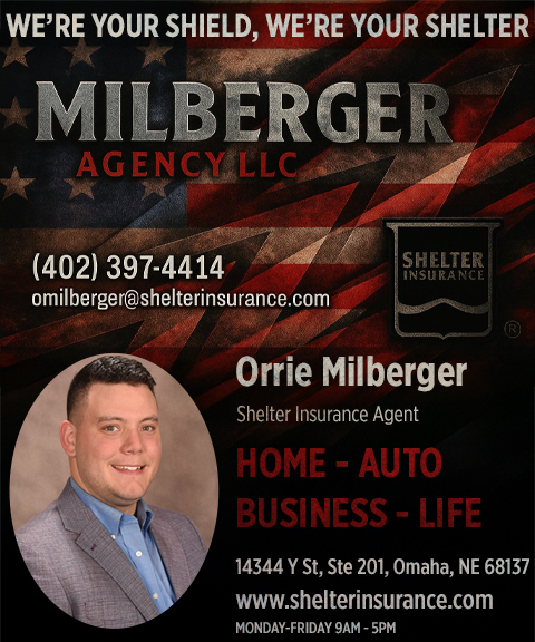 MILBERGER AGENCY AT SHELTER INSURANCE, DOUGLAS COUNTY, NE