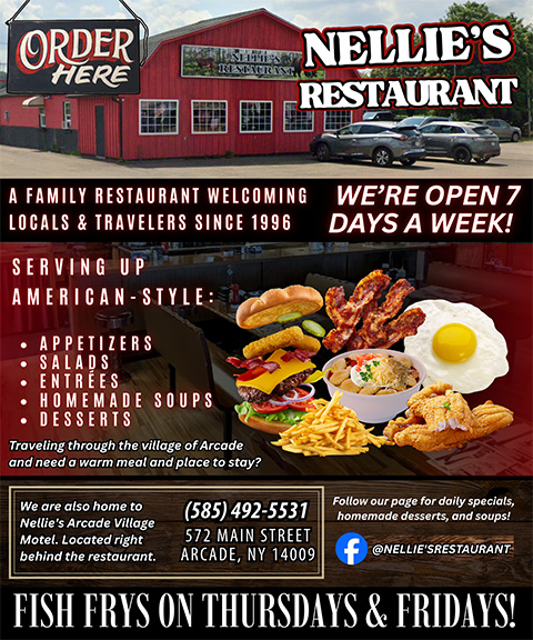 NELLIE’S RESTAURANT, WYOMING COUNTY, NY