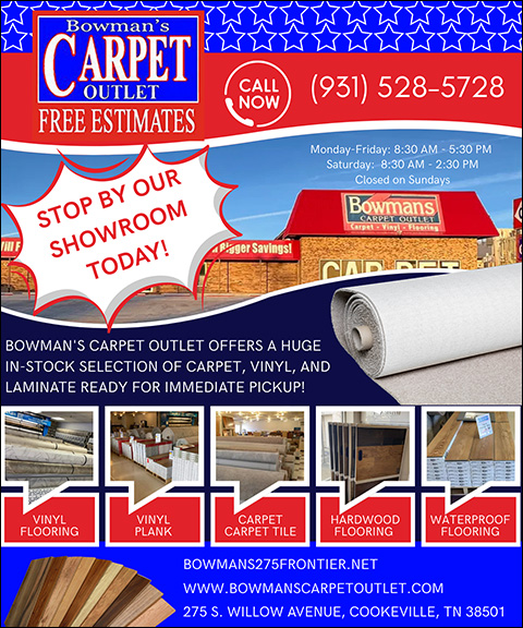 BOWMANS CARPET OUTLET, PUTNAM COUNTY, TN