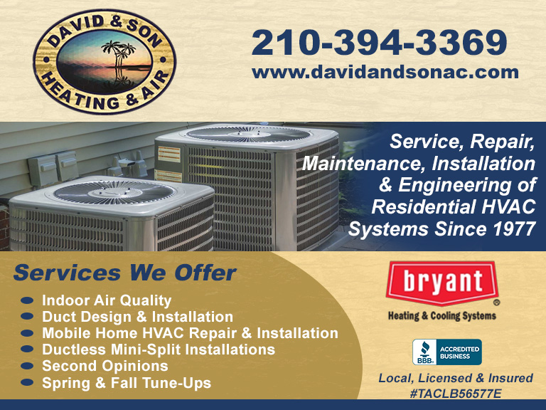 DAVID & SON HEATING & AIR, WILSON COUNTY, TX