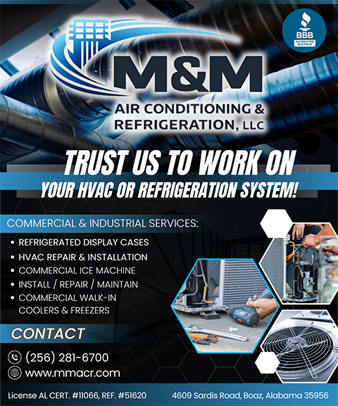 M & M AIR CONDITIONING & REFRIGERATION, ETOWAH COUNTY, AL