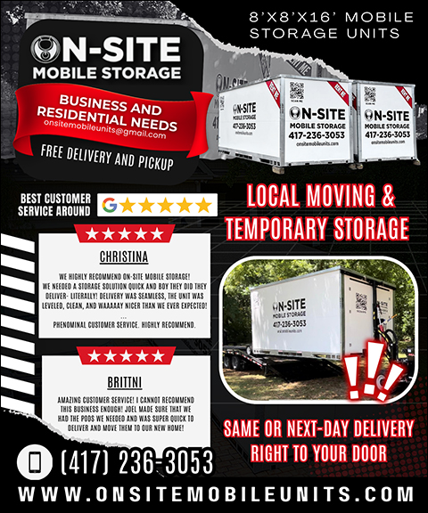 ON-SITE MOBILE STORAGE, BARRY COUNTY, MO
