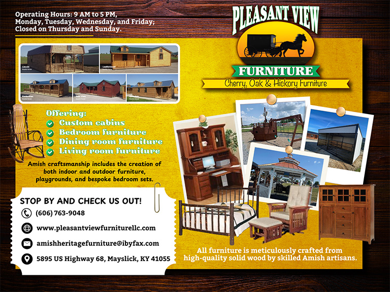 PLEASANT VIEW FURNITURE, MASON COUNTY, KY
