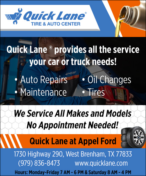 QUICKLANE TIRE AND AUTO, WASHINGTON COUNTY, TX