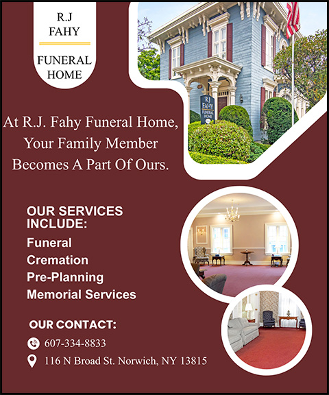 RJ FAHY FUNERAL HOME, CHENANGO COUNTY, NY