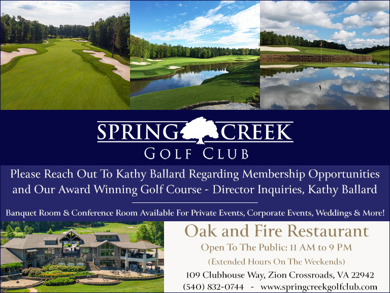 SPRING CREEK GOLF CLUB, LOUISA COUNTY, VA
