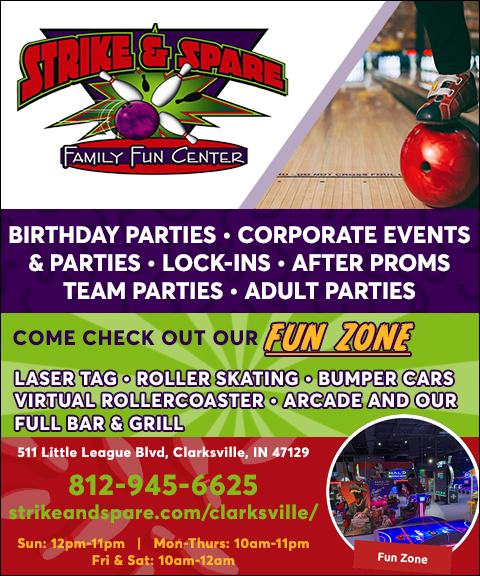 STRIKE & SPARE FAMILY FUN CENTER, CLARK COUNTY, IN
