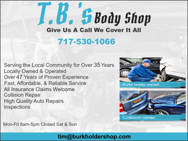 TB’S BODY SHOP, FRANKLIN COUNTY, PA