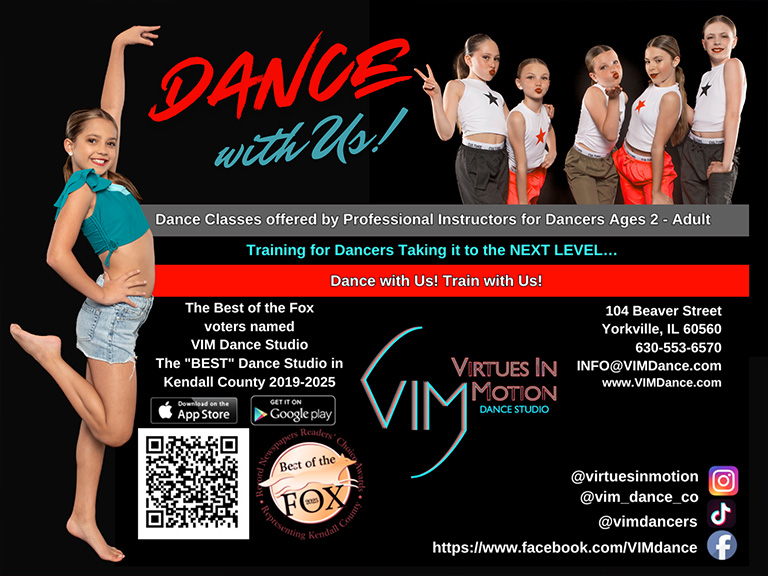 VIRTUES IN MOTION DANCE STUDIO, KENDALL COUNTY, IL