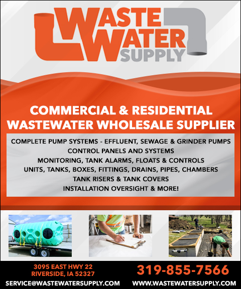 WASTEWATER SUPPLY, WASHINGTON COUNTY, IA