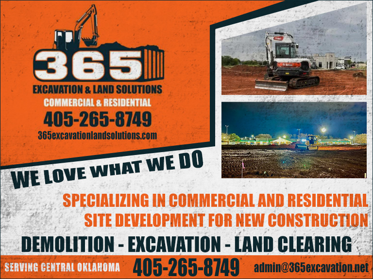 365 EXCAVATION & LAND SOLUTIONS, OKLAHOMA COUNTY, OK