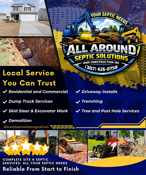 ALL AROUND SEPTIC SOLUTIONS AND CONSTRUCTION, LARAMIE COUNTY, WY