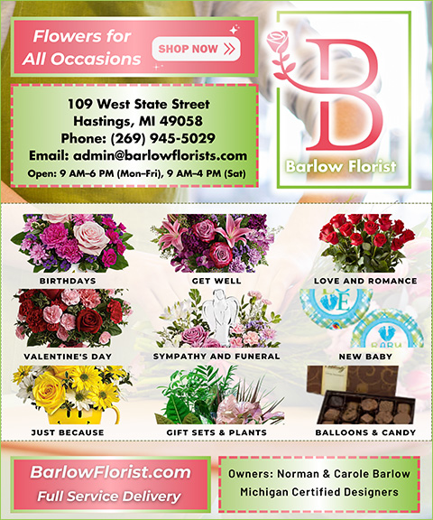 BARLOW FLORIST, BARRY COUNTY, MI