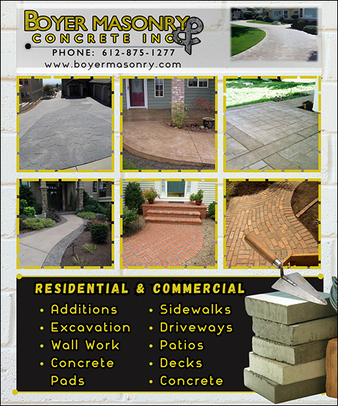 BOYER MASONRY & CONCRETE, DAKOTA COUNTY, MN