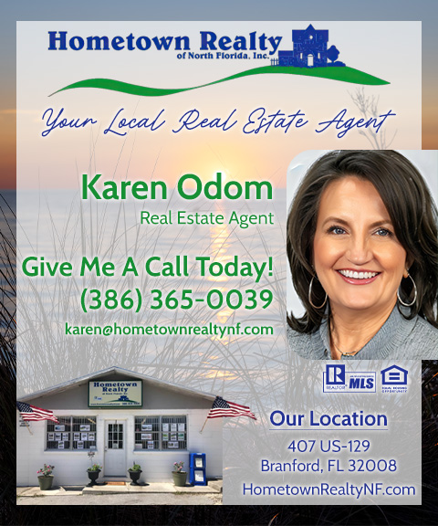 karenodomhometownrealty KAREN ODOM, HOMETOWN REALTY OF NORTH FLORIDA, SUWANNEE COUNTY, FL