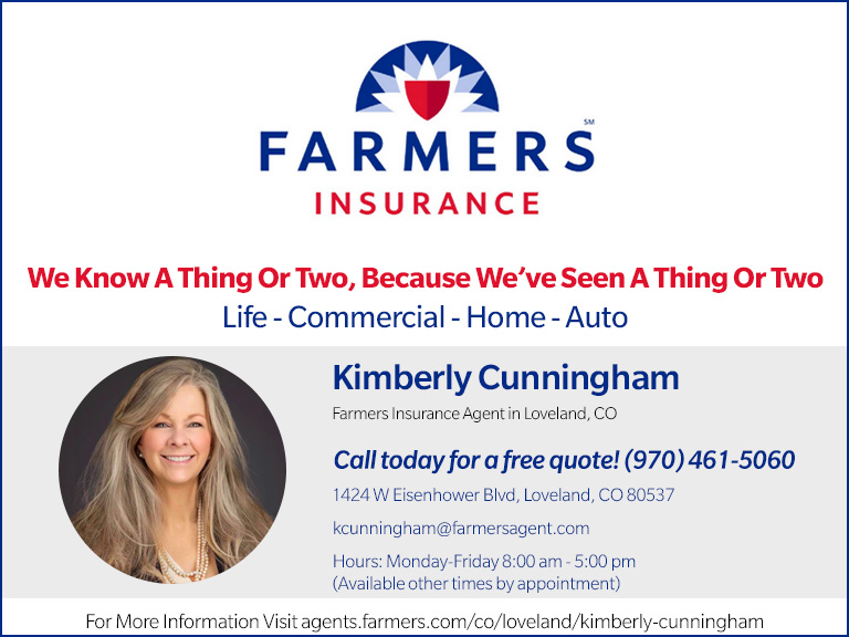 KIMBERLY CUNNINGHAM FARMERS INSURANCE, LARIMER COUNTY, CO