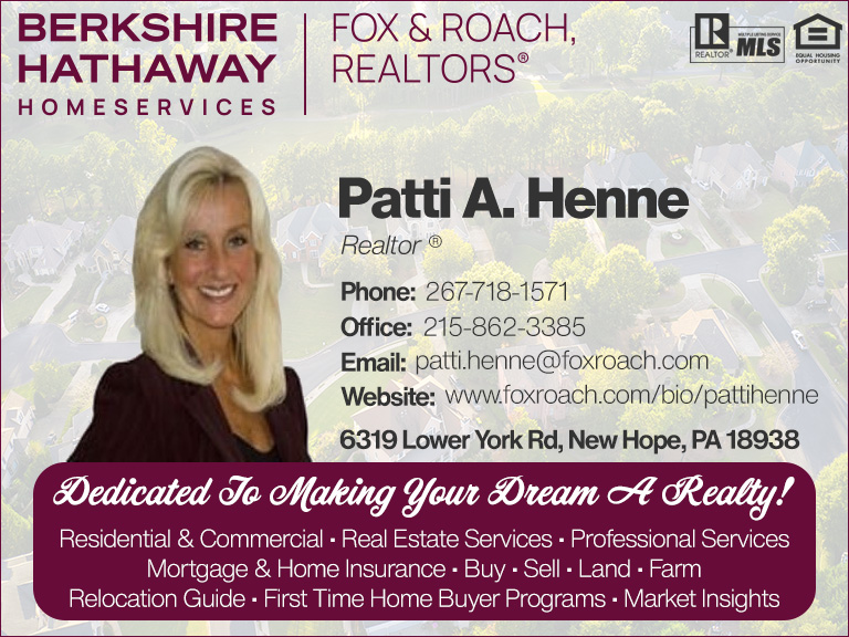 PATTI A HENNE FOX & ROACH REALTORS, BUCKS COUNTY, PA