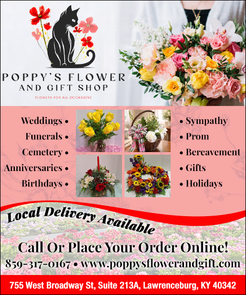 POPPY’S FLOWER AND GIFT SHOP, ANDERSON COUNTY, KY
