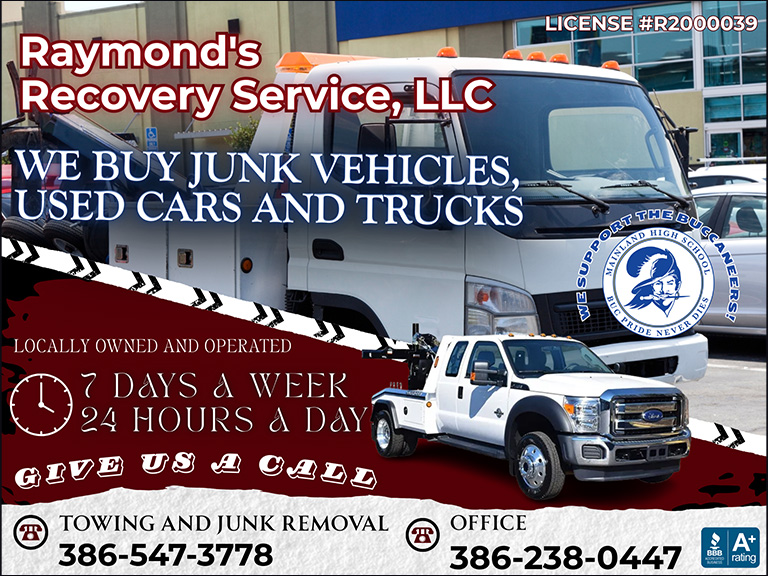 raymondsrecoveryservice RAYMONDS RECOVERY SERVICE, VOLUSIA COUNTY, FL