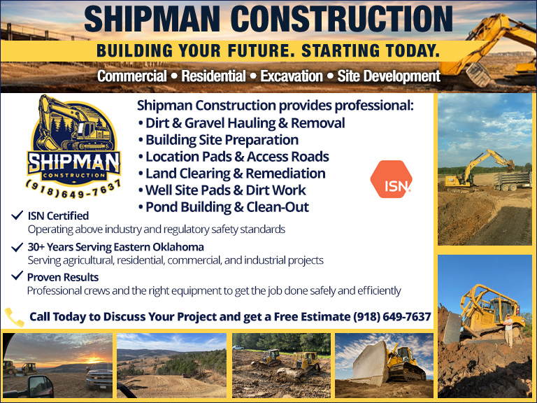 SHIPMAN CONSTRUCTION, LE FLORE COUNTY, OK