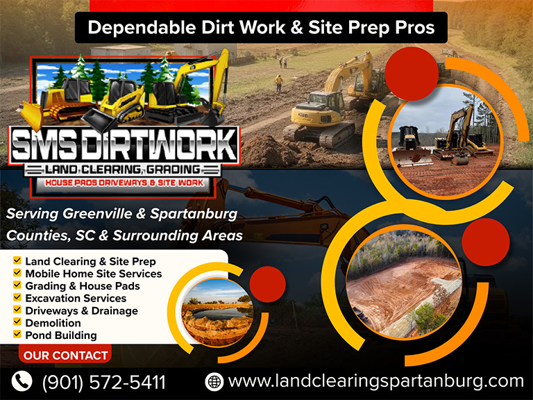 Sms dirt work, Greenville County, SC