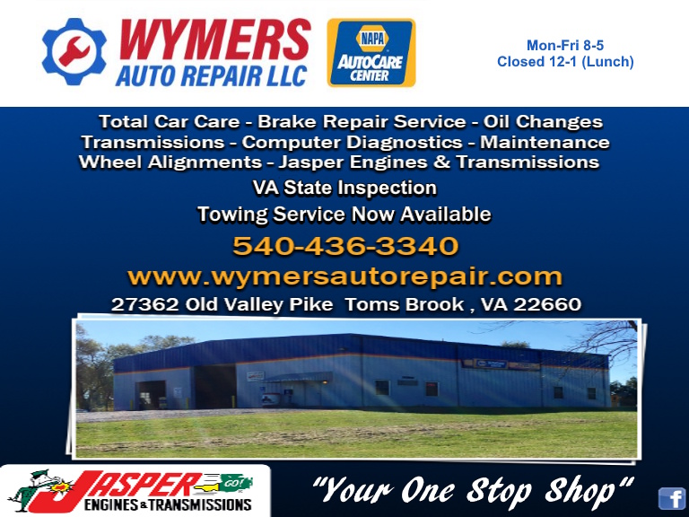 WYMER’S AUTO REPAIR, SHENANDOAH COUNTY, VA