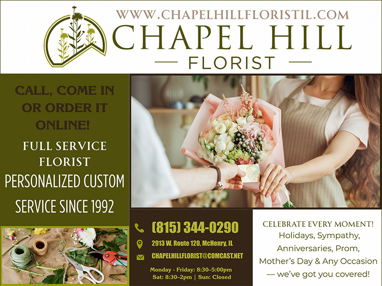 CHAPEL HILL FLORIST, MCHENRY COUNTY, IL
