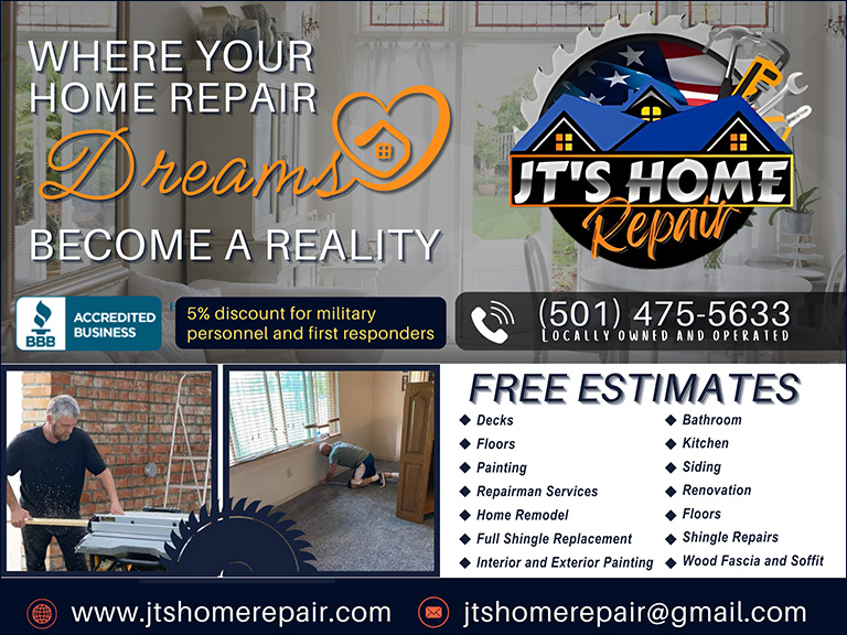 JT’S HOME REPAIR, SALINE COUNTY, AR
