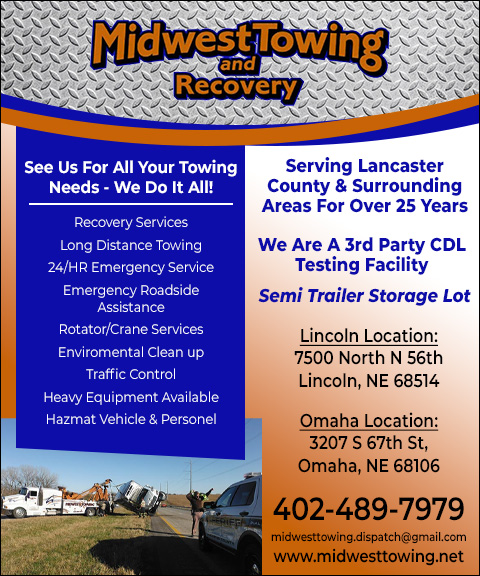 MIDWEST TOWING & RECOVERY, LANCASTER COUNTY, NE