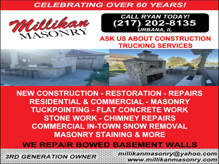 MILLIKAN MASONRY, CHAMPAIGN COUNTY, IL