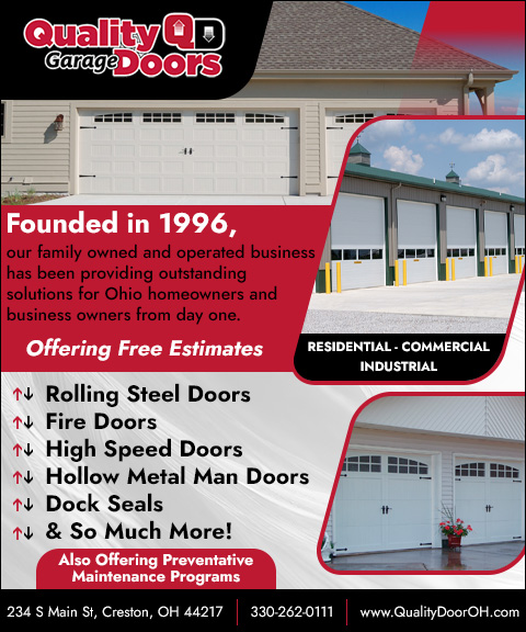 QUALITY GARAGE DOORS, MEDINA COUNTY, OH