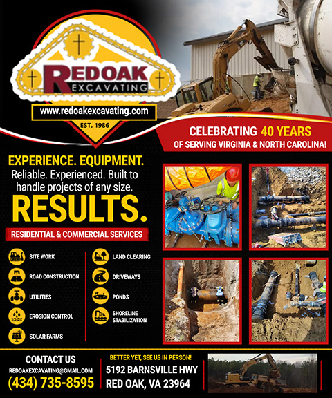 RED OAK EXCAVATING, CHARLOTTE COUNTY, VA