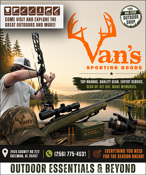 VAN’S SPORTING GOODS, CULLMAN COUNTY, AL